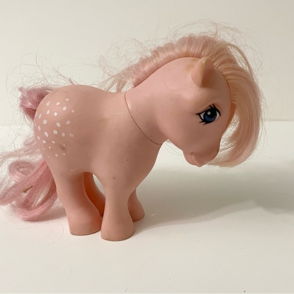 Vintage 1982 My Little Pony Cotton Candy Pink w/White Spots - Picture 13 of 14
